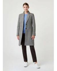 55% polyester, 45% viscose dry clean model wears: Hobbs Petite Tilda Wool Coat In Camel Natural Lyst