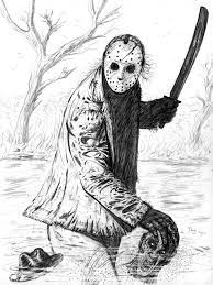 Freddy Vs Jason By Dougsq On Deviantart Monster Coloring Pages Jason Drawing Freddy Krueger Drawing