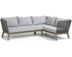Relax Sofa Acacia Rope Light Grey Cushion Light Grey La Forma Divan