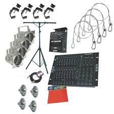 American Dj Stage System A Stage Lighting System W 4 C Clamp Safety Cable Ebay