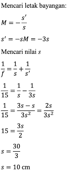 Check spelling or type a new query. Sebuah Benda Yang Tingginya 5 Cm Diletakkan Di Depan Lensa Cembung Yang Berjarak Fokus 15 Cm Mas Dayat