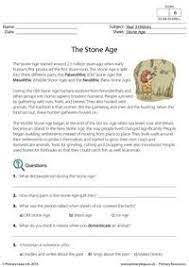 Each passage in the printable reading comprehension is themed for beginning readers followed by questions. Reading Comprehension The Stone Age Reading Comprehension Worksheets Reading Comprehension Reading Comprehension Activities