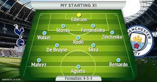 Man city players celebrate their fourth league cup triumph in succession credit: How Man City Should Line Up Vs Tottenham Manchester Evening News