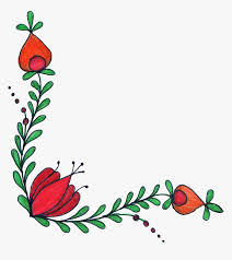 Simple flower border tutorial the postman s knock. Flower Corner Border Drawing Hd Png Download Kindpng