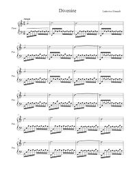 Print And Download In Pdf Or Midi Divenire Ludovico Einaudi Free Sheet Music For Piano Made By Y4xley Free Sheet Music Sheet Music Piano