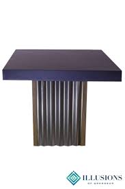 Check spelling or type a new query. Corrugated Metal Cocktail Tables Short Illusions Of Grandeur
