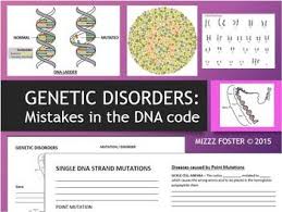 Genetic Disorders Mistakes In The Dna Code Dna Mutations Bundle Ppt And Ws Genetic Disorders Biology Lesson Plans Genetics