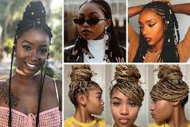 The hair is cut to just above the chin and features light straight across bangs. 30 Best African Braids Hairstyles With Pics You Should Try In 2021