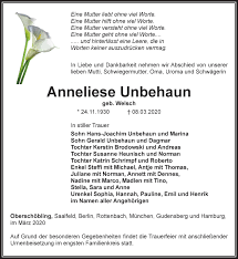 Luca unbehaun, current u20 national goalkeeper, is number three at borussia. Traueranzeigen Von Anneliese Unbehaun Trauer In Thueringen De