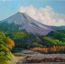 Lukisan pemandangan dan menjangan the world of painting. Pin Di Gunung