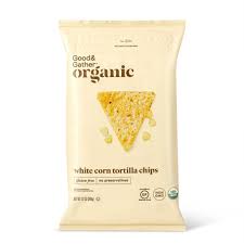 Organic White Corn Tortilla Chips 12oz Good Gather Corn Tortilla Chips Corn Tortillas Tortilla Chips