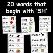 There are 60 five letter words ending with sh. 20 Words That Begin With Sh By Marks Teaching Resources Tpt
