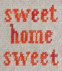 Push the right needle away, and knit to right of the first stitch. Sweet Home Sweet Pillow The Purl Bee Purl Bee Embroidery Craft Cross Stitch Embroidery