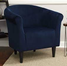 Mainstays Microfiber Bucket Accent Chair Navy Blue Walmart Com Accent Chairs Blue Accent Chairs Bucket Chairs