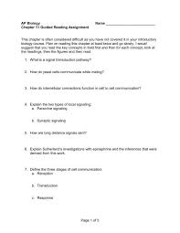 Ap biology chapter 22 reading guide. Page 1 Of 5 Ap Biology Name Chapter 11 Guided Reading