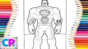 Hulk coloring page andrews 6th bday pinterest. Hulk With Superheroes Tattoos Coloring Pages Tattoos Of Superman Avengers Captain America Spiderman Youtube