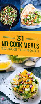 31 Easy And Refreshing No Cook Dinners To Make Every Night This Month Cold Meals Easy Dinner Healthy Cooking
