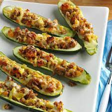 Turkey Sausage Zucchini Boats Recipe Recipes Turkey Sausage Zucchini Boat Recipes