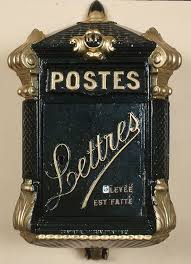 Boite Aux Lettre Delachanal Dite Mougeotte Vers 1899 C L Adresse Musee De La Poste La Poste Dr Vintage Mailbox Antique Mailbox Letter Box