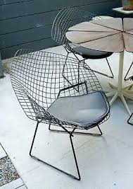 Four Black Mcm Bertoia Diamond Wire Chair For Knoll Authentic In 2020 Iconic Furniture Wire Chair Chair