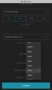 Publish your video slideshows in your personal collection, download to your android, Android Slideshow Maker Clideo