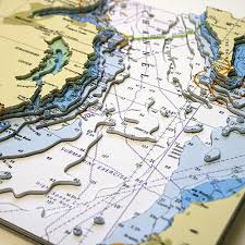 3d nautical charts of wales ireland landfall artwork