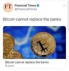 When compared to a regular bank, it proceed transactions many times faster. Bitcoin Can Cannot Replace The Banks