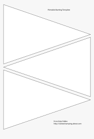 Printable Template For Bunting Hd Png Download Kindpng Intended For Printable Pennant Banner Printable Banner Template Pennant Banner Template Flag Template