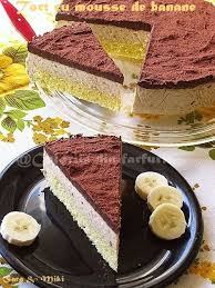 Tort Cu Mousse De Banane Holiday Desserts Eat Dessert Creamy Desserts