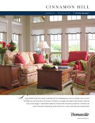 Brilliant decoration thomasville living room furniture lovely idea via karenshomecookin.com. Thomasville Cinnamon Hill Living Room By Cadieux Company Issuu