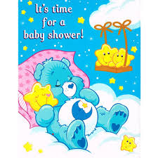 Genuine aus licensed care bears baby warm hooded 2 piece set with feet sale. Care Bears Baby Shower Invitations W Envelopes 8ct Walmart Com Walmart Com
