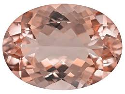 Peach Morganite 18x13mm Oval 12 00ct Mgv272 Peach Morganite Gemstones Morganite