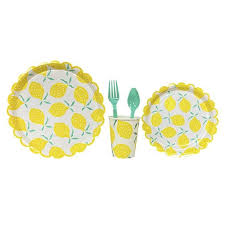 40 Pcs Papier Vaisselle Ensemble Citron Motif Jetable Parti Fournitures Tasse Assiette Kit De Decoration Pack De Decoration Achat Vente Assiette Jetable Soldes Sur Cdiscount Des Le 20 Janvier Cdiscount