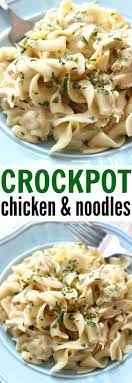 Crockpot Chicken And Noodles Recipe Crockpot Dinner Crockpot Chicken And Noodles Chicken Crockpot Recipes