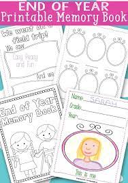 Free End Of Year Memory Book Printables