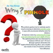 Image result for Pinhole Test