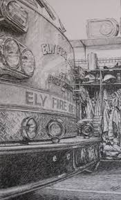 Learn to draw cars n trucks pencil drawings step by step: Ely Fire Truck Pencil On Bristol Board 11 X 18 The Portfolio Of John Huisman
