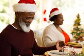 See more ideas about christmas dinner, recipes, food. Side View Of An African American Man Holding Hands With A Woman While Praying At A Christmas Dinner Photo From Pikwizard