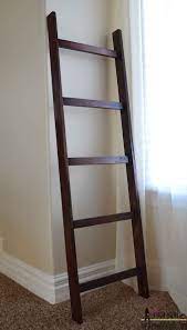 Remodelaholic Build An Easy Blanket Ladder For Just 5 Home Diy Diy Blanket Ladder Diy Home Decor