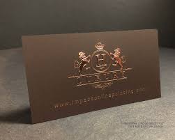 Combine the silky smooth finish with the beautiful metallic shimmer to create outstanding, durable cards that put competition to shame. Embossed Dark Brown Business Cards