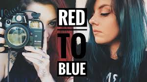 The hair dye is exceptional, easily blending through your whole head of hair to cover all outgrown roots without painstakingly combing through many of the same rules apply to dyeing your hair silver, or any other lighter colours like pink and blue. Red To Blue Hair How To Remove Color No Bleach Youtube