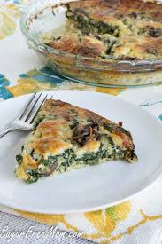 Keto Crustless Mushroom Spinach Pie Recipe Spinach Recipes Recipes Spinach Pie