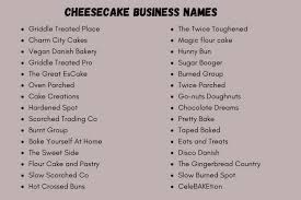 And not just a name, but a creative and descriptive name that will make your dessert boxes business stand out. 700 Cheesecake Business Names And Suggestions
