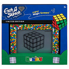 Etch A Sketch Rubik S Cube Limited Edition Etch A Sketch Drawing Toys Magic Screen