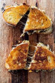 Garlic Mushroom Grilled Cheese Simply Delicious Recipe Stuffed Mushrooms Grilled Cheese Recipes Vegetarian Grilled Cheese