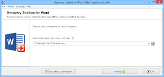 The recovery process or recover overwritten word document is easier as deleted files often remain in certain parts of your hard drive or even in the recesses of external hard drives. Download Recovery Toolbox For Word 4 0 0 3