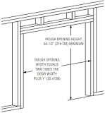 1 PREPARE HEADER AND ROUGH OPENING Opening Dimensions From ...
