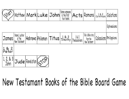 New Testament Books Of The Bible Board Game New Testament Books Books Of The Bible Bible Lessons For Kids