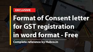 Gst user id and password reset letter format : Format Of Consent Letter For Gst Registration In Word Format Free Download
