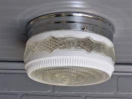 However your dimmer or switch may need to be swapped out as well. 1930 S Art Deco Retro Semi Flush Mount Ceiling Light Etsy Ceiling Lights Flush Mount Ceiling Lights Flush Mount Ceiling Light Fixtures